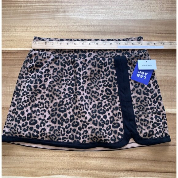 JoyLab Womens Leopard Print Athletic Wrap Skort With Built-In Shorts Medium - Picture 4 of 11